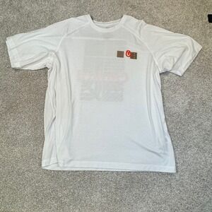 OluKai Nui Hewahewa Mens 2XL White Performance Tri-Blend Raglan T-Shirt